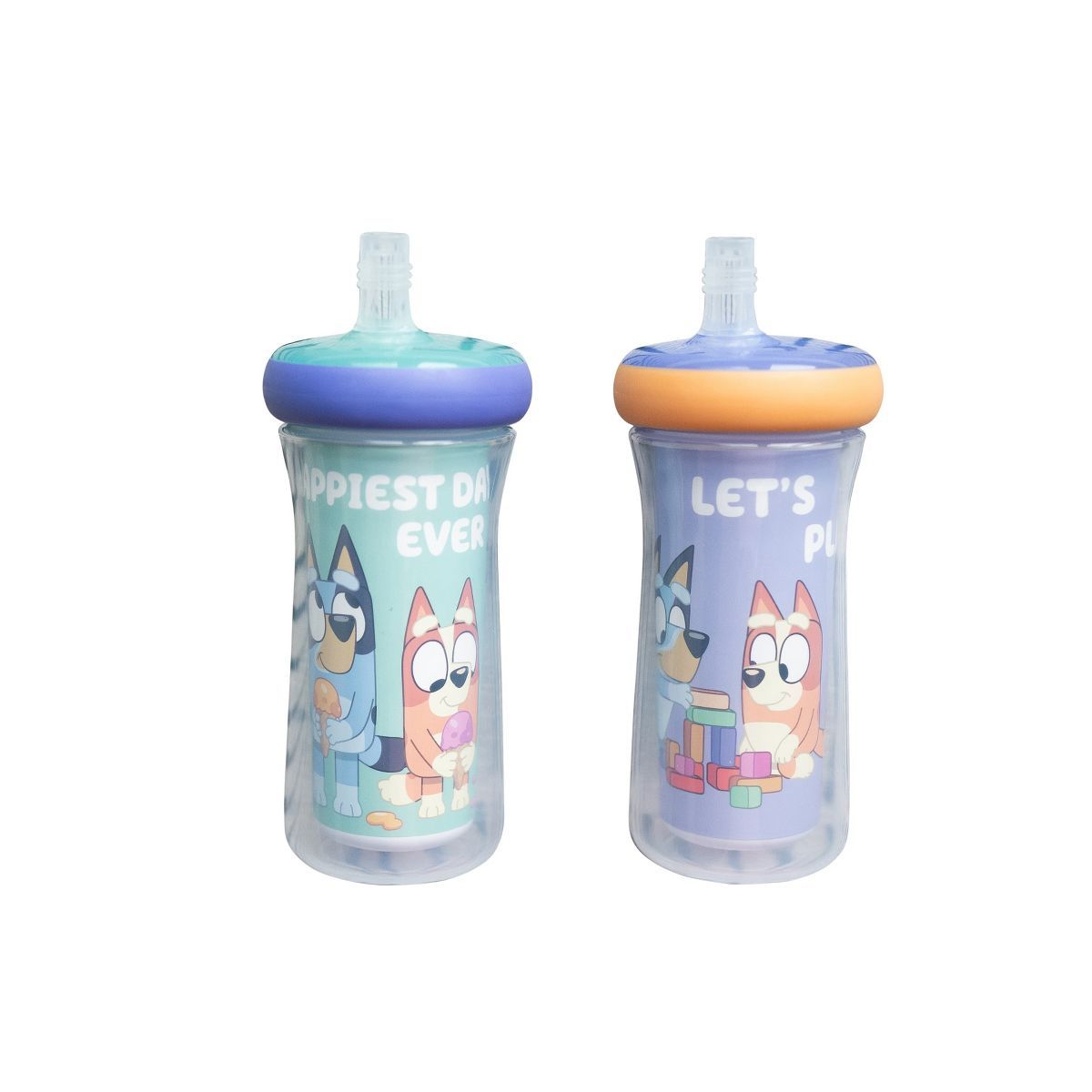 The First Years 9oz Bluey Insulated Straw Cup - 2pk | Target