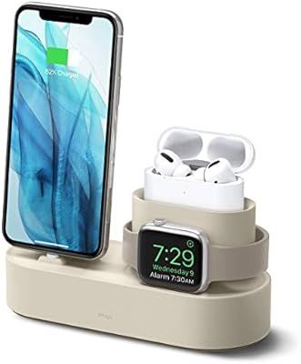 elago 3 in 1 Charging Station for Apple Products, Designed for Apple AirPods Pro, iPhone 11 Pro M... | Amazon (US)