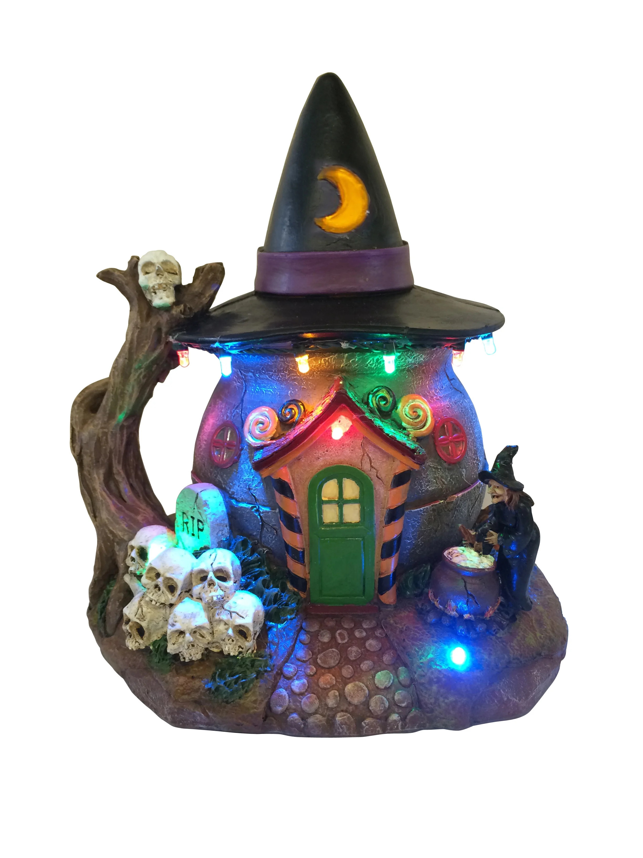 Way To Celebrate Halloween Multicolor LED Tabletop Decor, 8" - Walmart.com | Walmart (US)