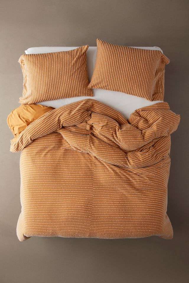 Derby Textured Jersey Duvet Cover | Urban Outfitters (US and RoW)