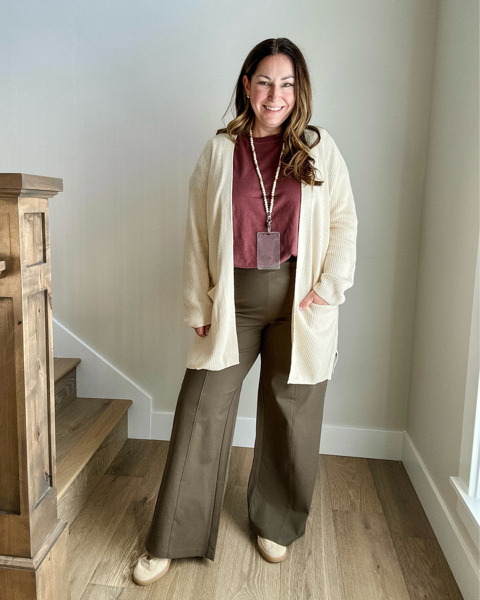 Teacher Outfit for Back to School 

Fit Tips: Cardigan size down if in between, L// Pants tts, L// Tee tts, L

Old Navy fashion, new arrivals, teacher fashion, teacher outfit, back to school, fall fashion, business casual, fall casual outfit,  activewear, midsize style, workwear outfit,  fall workwear, fall outfit, heels, pumps, work bag, TheRecruiterMom

#LTKMidsize #LTKStyleTip #LTKBacktoSchool