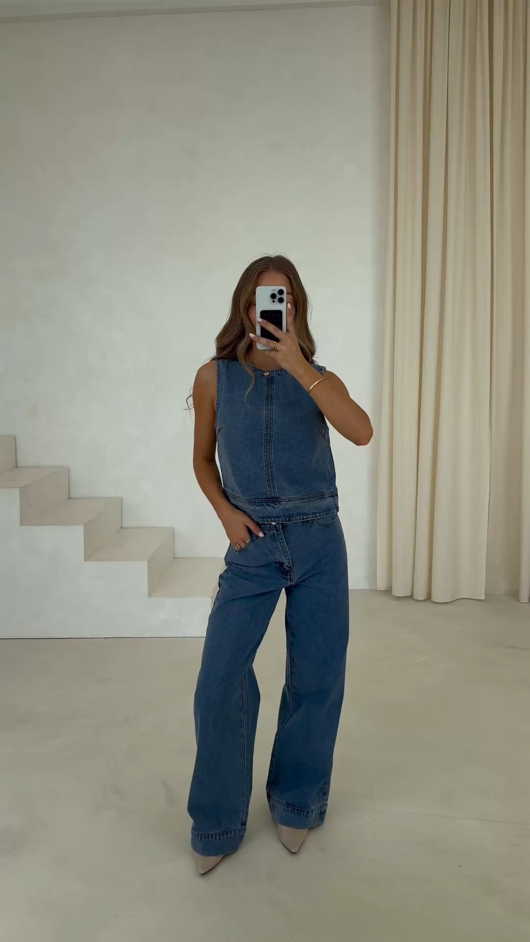 Double denim 🫐 spring summer outfit 