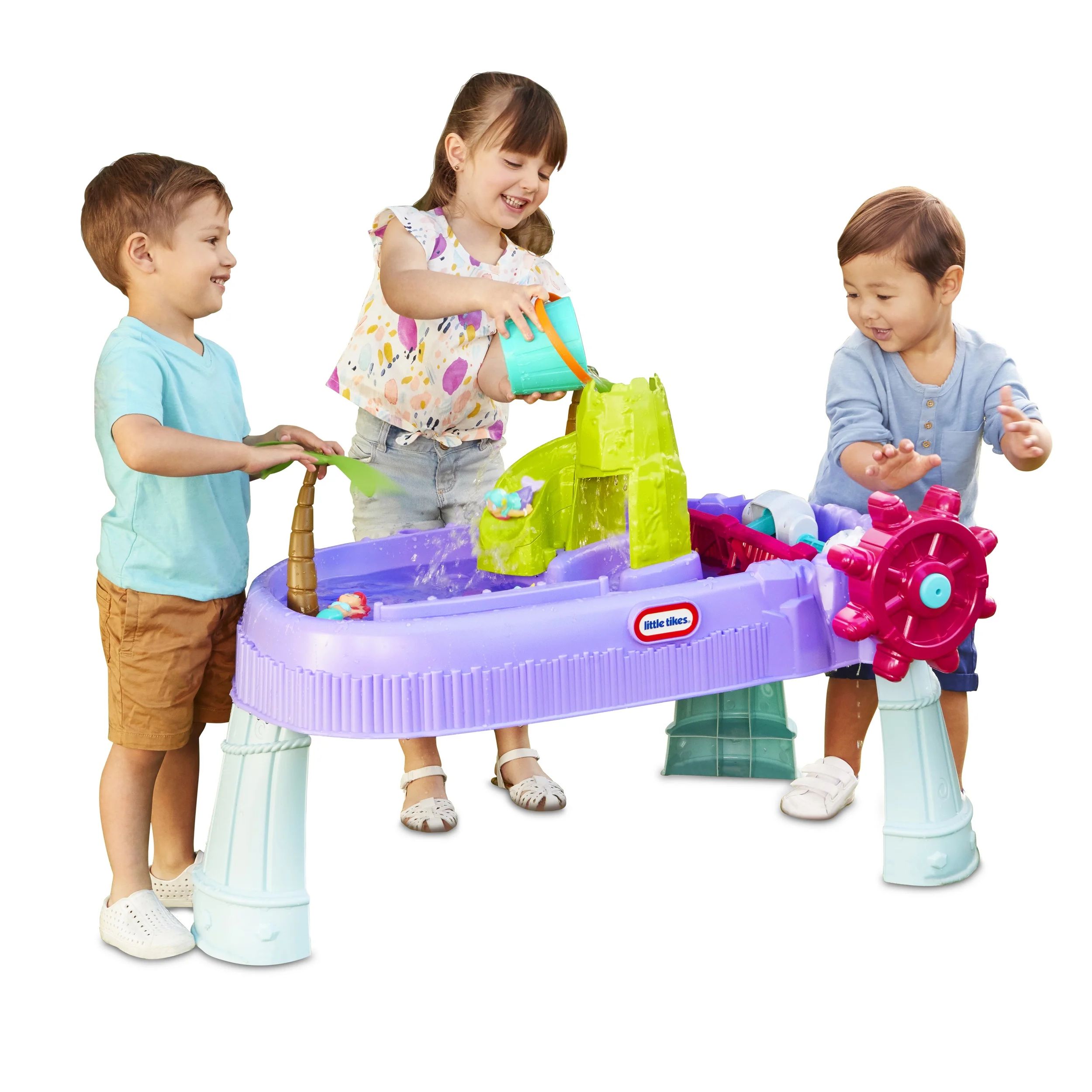 Little Tikes Mermaid Island Wavemaker Water Table with Five Unique Play Stations and Accessories | Walmart (US)