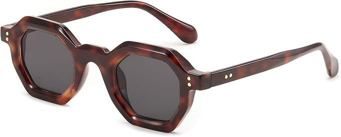 FEISEDY Octagon Sunglasses for Women - Thick Frame Fashion Rectangle Sun Glasses - Summer UV400 P... | Amazon (US)