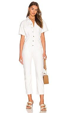 Free People Marci Jumpsuit in Optic White from Revolve.com | Revolve Clothing (Global)