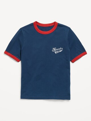 Softest Short-Sleeve Graphic Ringer T-Shirt for Boys | Old Navy (US)