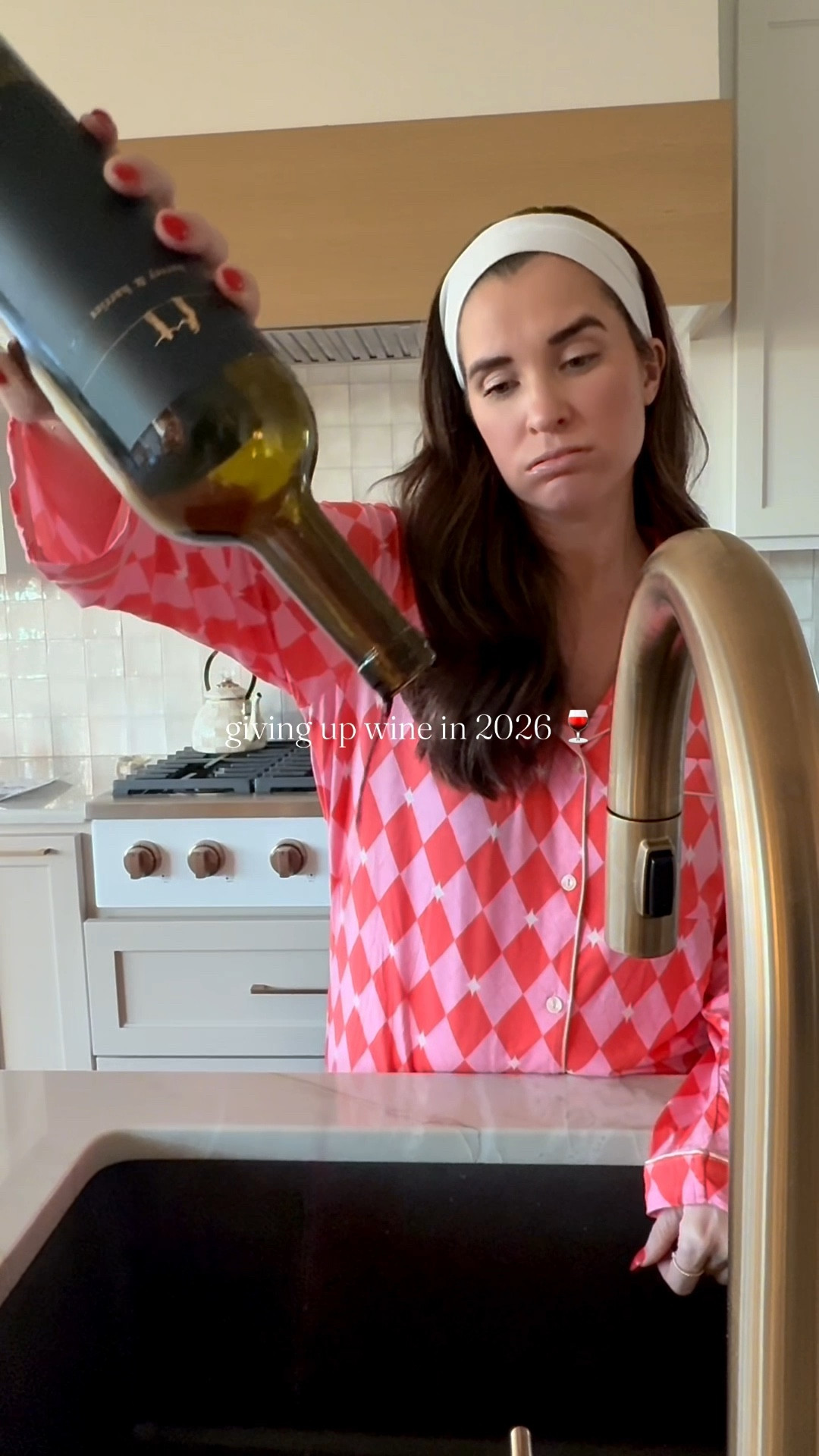 Happy 2026!!! 😜🍷 no dry January here but we will continue wearing cute af pajamas. Wearing a medium in these In My Sunday pjs! 

#LTKFindsUnder100 #LTKHome