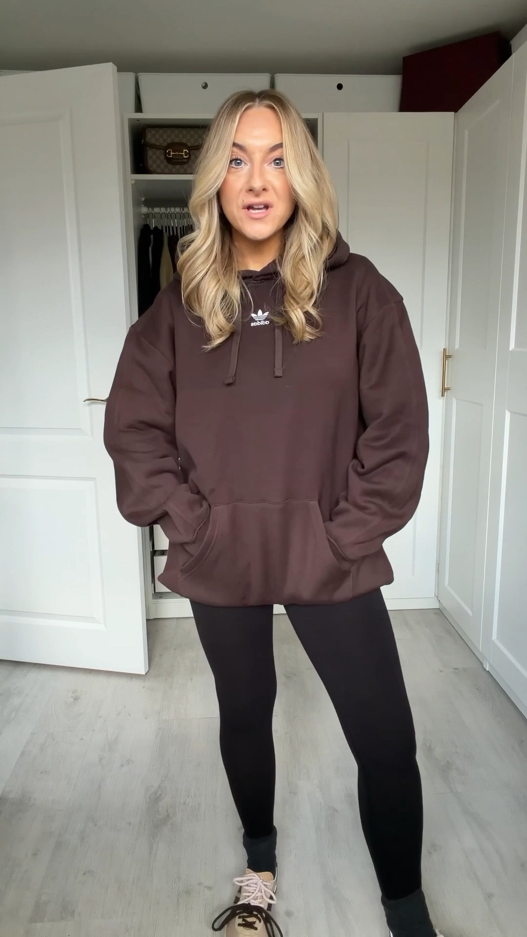 Longline brown hoodie- perfect for styling with leggings 
I wear an XS
@adidas ad #createdwithadidas

#LTKwinter #LTKgiftguide #LTKstyletip