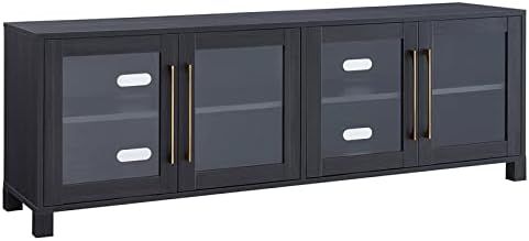 Henn&Hart Rectangular TV Stand for TV's up to 80" in Charcoal Gray, Electric Fireplace TV Stands ... | Amazon (US)