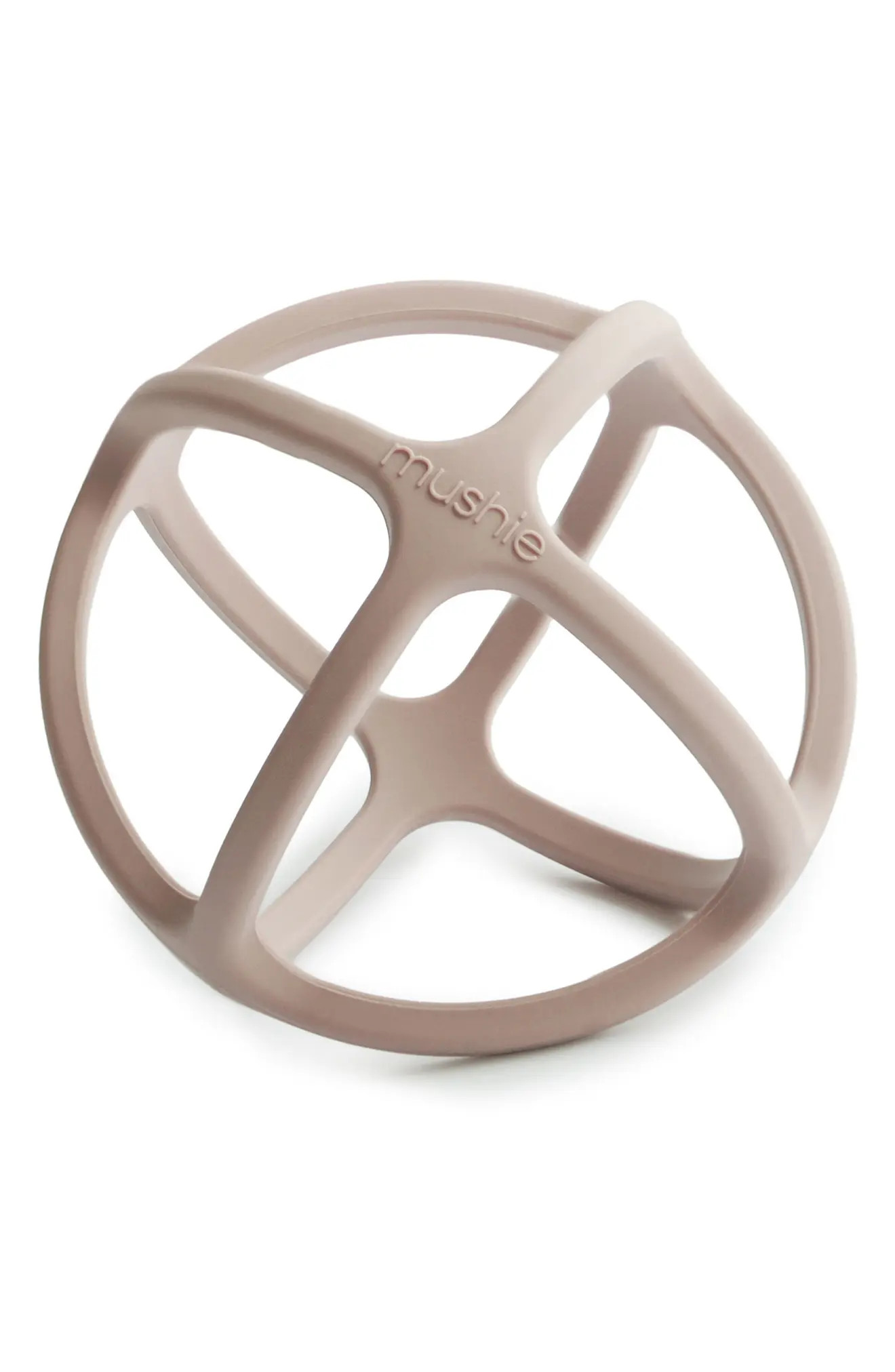 Mushie Silicone Ball Teether Toy in Shifting Sand at Nordstrom | Nordstrom