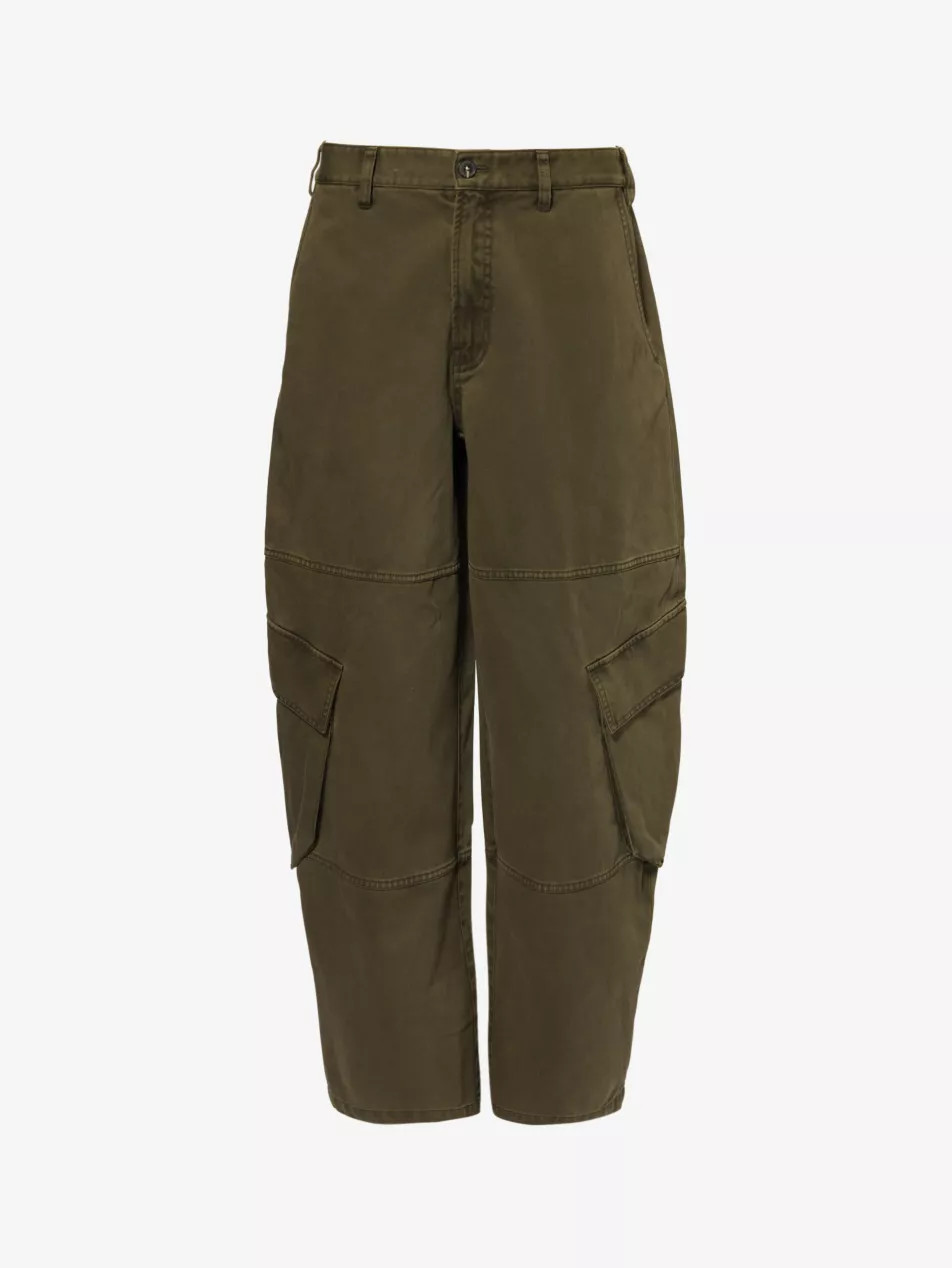 The Bubble Cargo multi-pockets wide-leg mid-rise cotton trousers | Selfridges