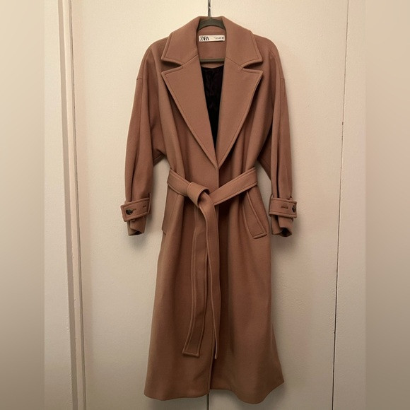 Camel Wool Wrap Coat | Poshmark