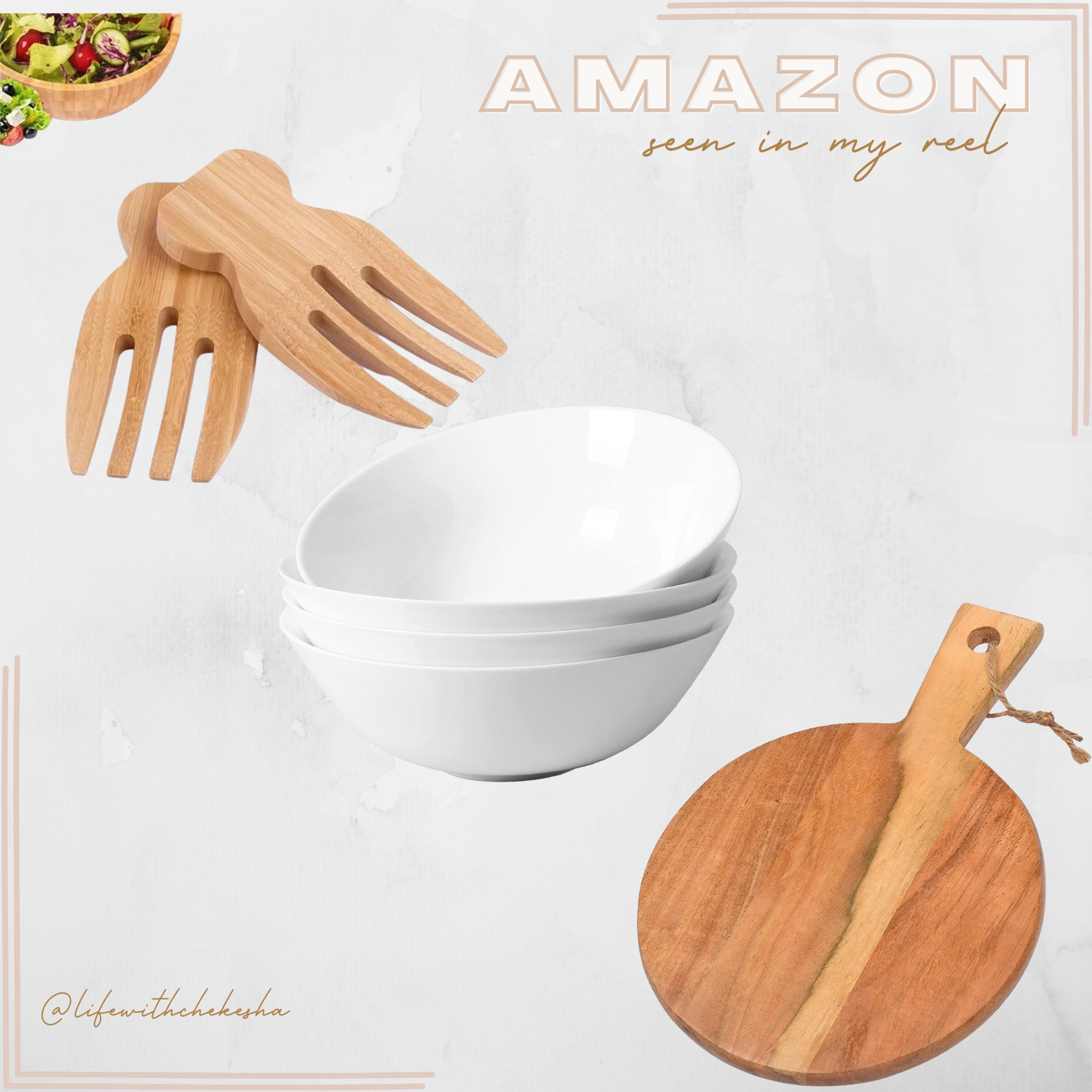 These are some of the items I use when I’m creating my salads. 
(Some items are similar to what I used)

#LTKhome #LTKFind #LTKunder50