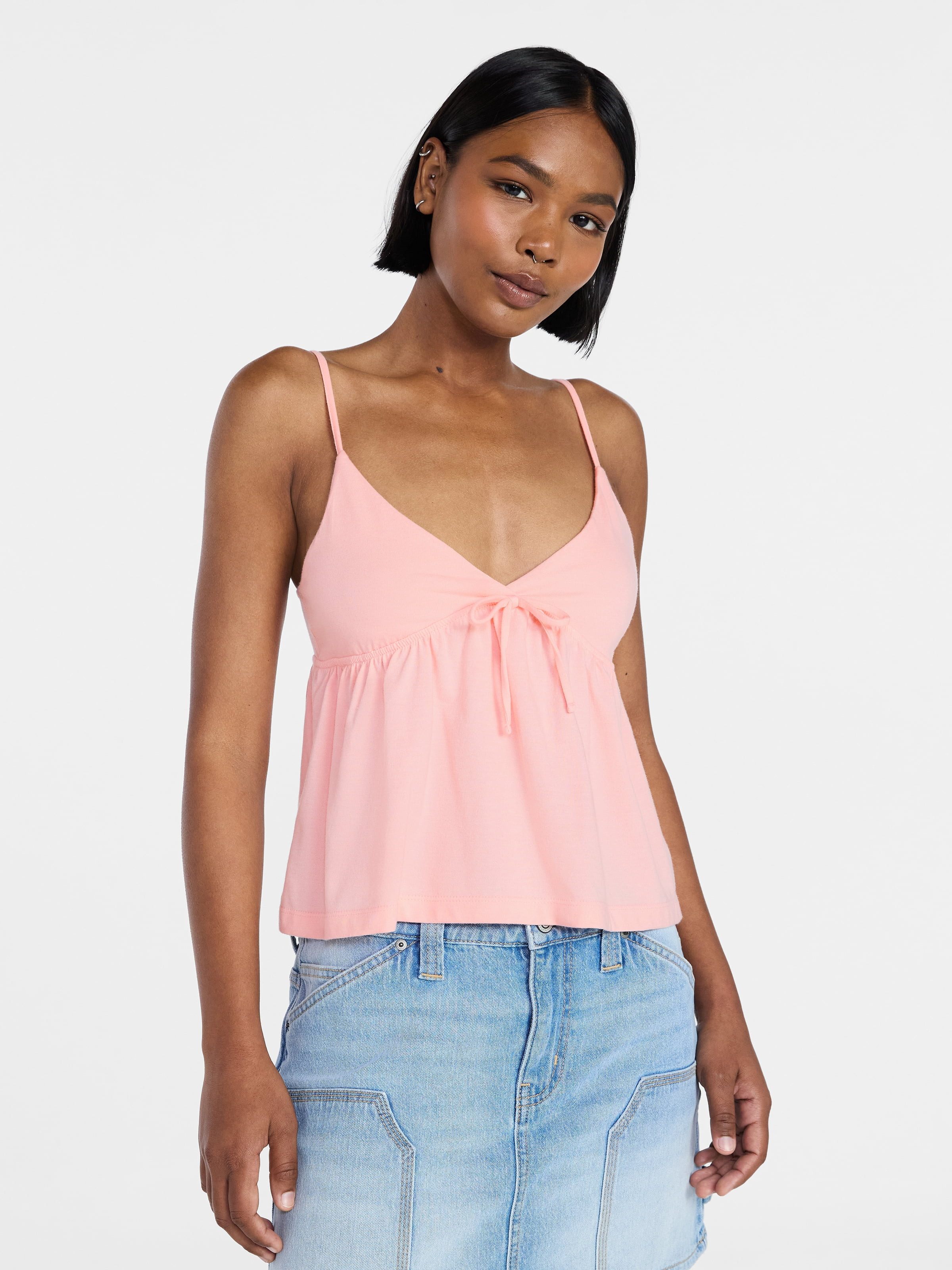 No Boundaries Babydoll Cami Top, Women's XXS-XXL | Walmart (US)