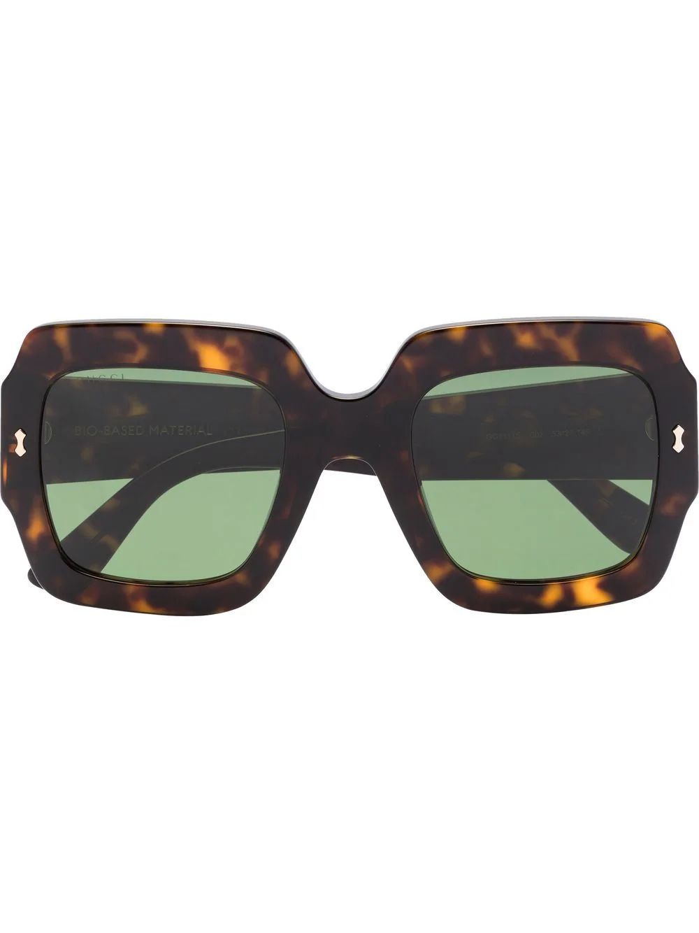oversized square-frame tortoiseshell sunglasses | Farfetch Global