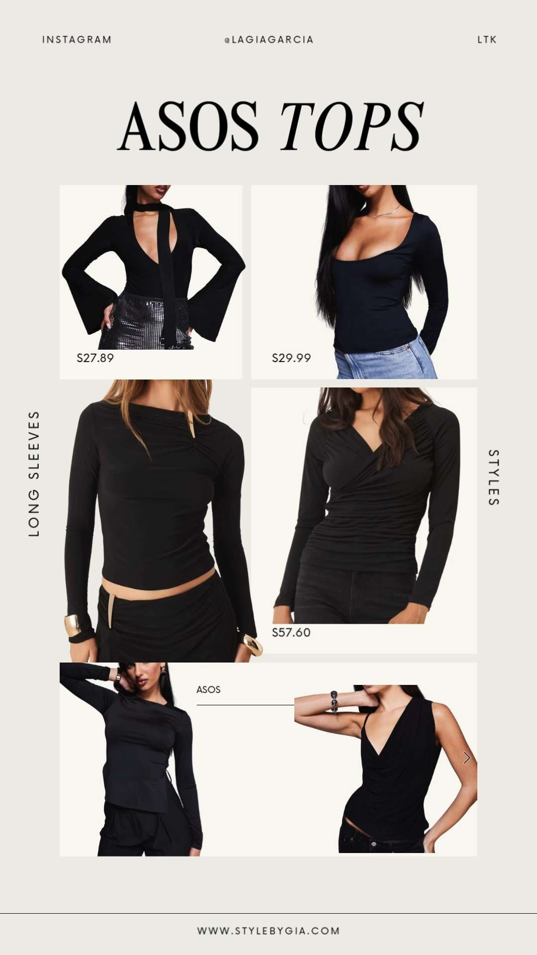 Here are the perfect tops with classic cuts and asymmetry to layer with. Mix it up this season with these classic with a twist ASOS tops!🖤 

 #LTKFindsUnder50 #LTKWorkwear #LTKTravel