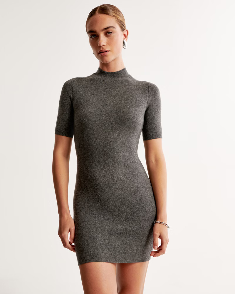 Mockneck Mini Sweater Dress | Abercrombie & Fitch (US)