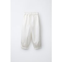 Zara - Pleated Barrel Pants - Ecru - 12-13 Years (61,4 Inches) - Kids | Zara US