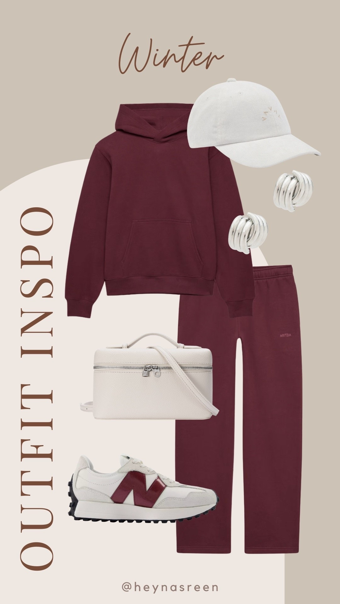 Winter Outfit Inspo: Cozy edition! I love this Aritzia sweat set and it comes in so many colors. Pairs nicely with the New Balance sneakers! 

 

#LTKootd #LTKFindsUnder100