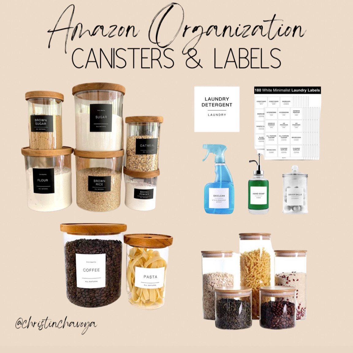 I’ve been looking for ways to spruce up my pantry and laundry room! Love these high end looking labels and canisters from Amazon!

#LTKhome #LTKunder50 #LTKstyletip