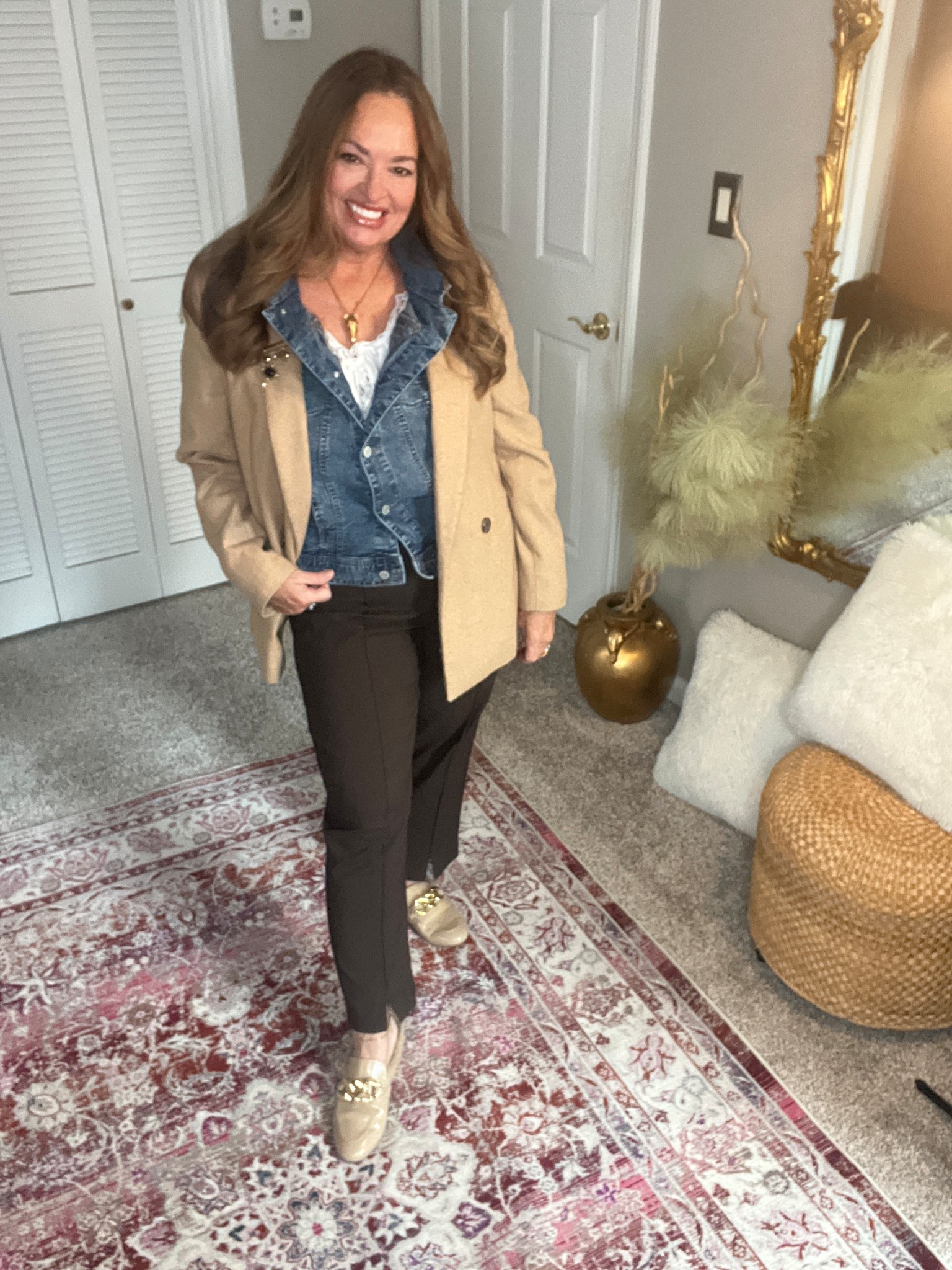 Master the art of layering. Denim and camel…..

#LTKootd #LTKGiftGuide #LTKgrwm