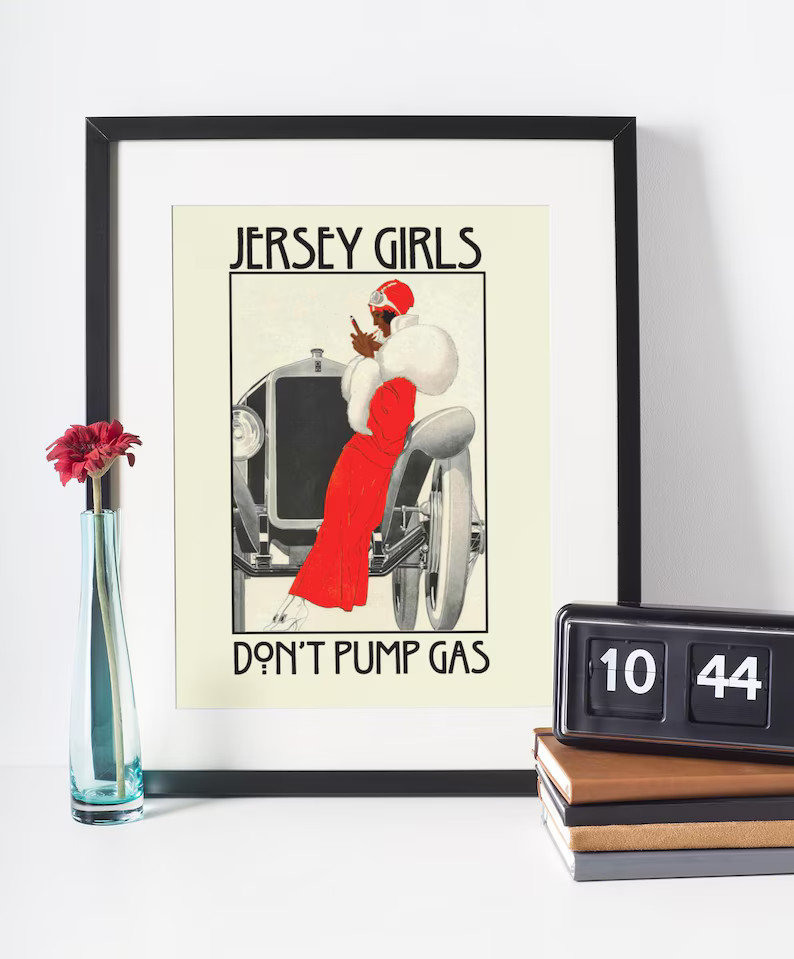 African American New Jersey Girls Don't Pump Gas Art Deco Print - Etsy | Etsy (US)