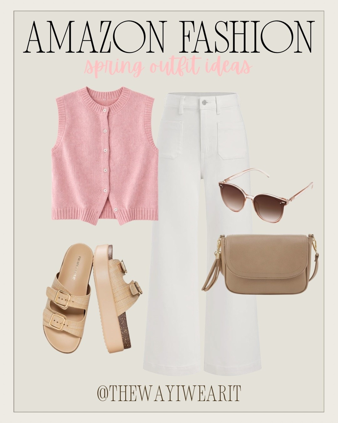 Loving this pink cardigan paired with white wide leg jeans for spring! #AmazonFashion #springstyle

#LTKmomlife #LTKU #LTKootd