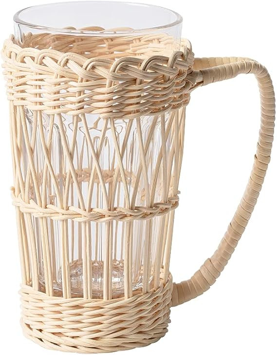 Tilany Glass Coffee Mug - Tea Cup with Handle - 14 oz Extra Large Coffee Cappuccino Cup - Crystal... | Amazon (US)