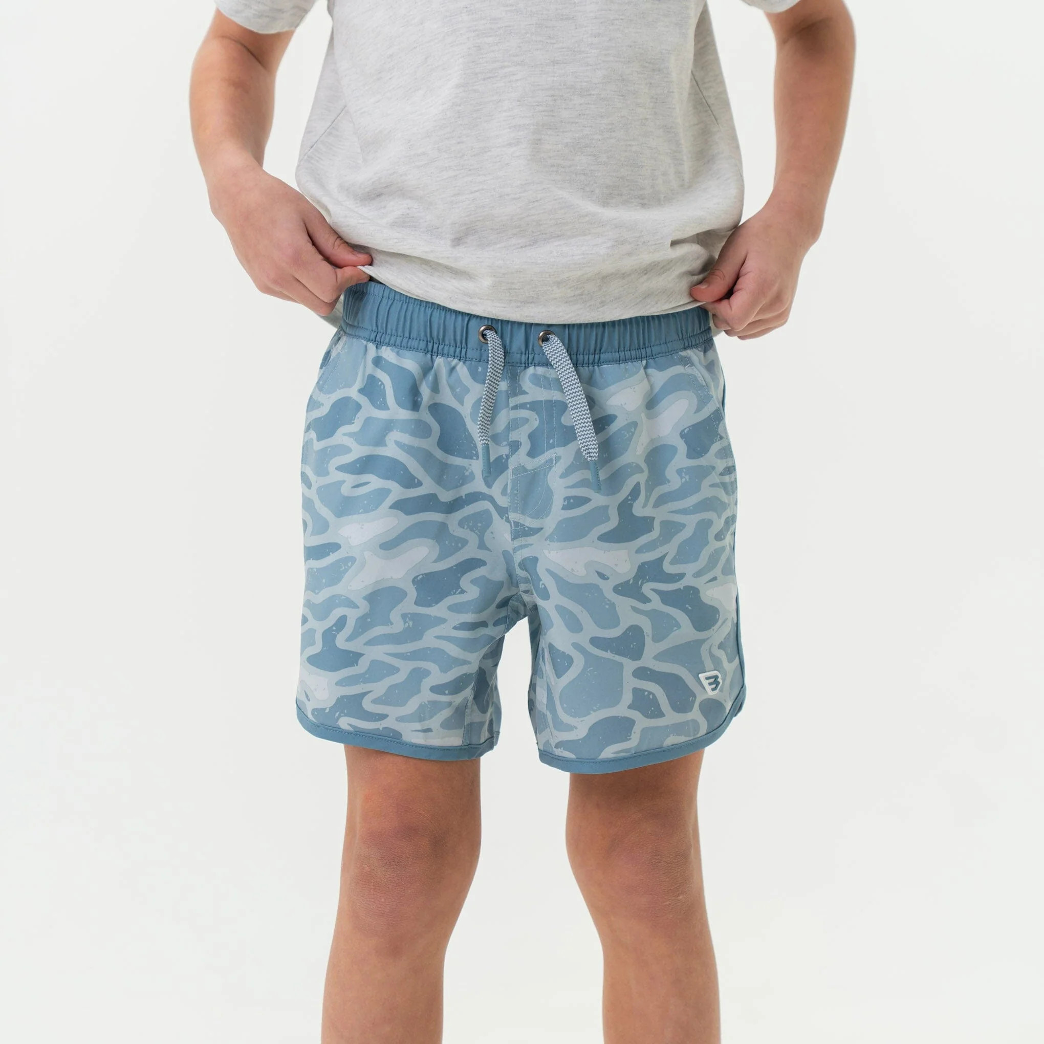 Youth Swim Trunk - Seaside Camo | BURLEBO