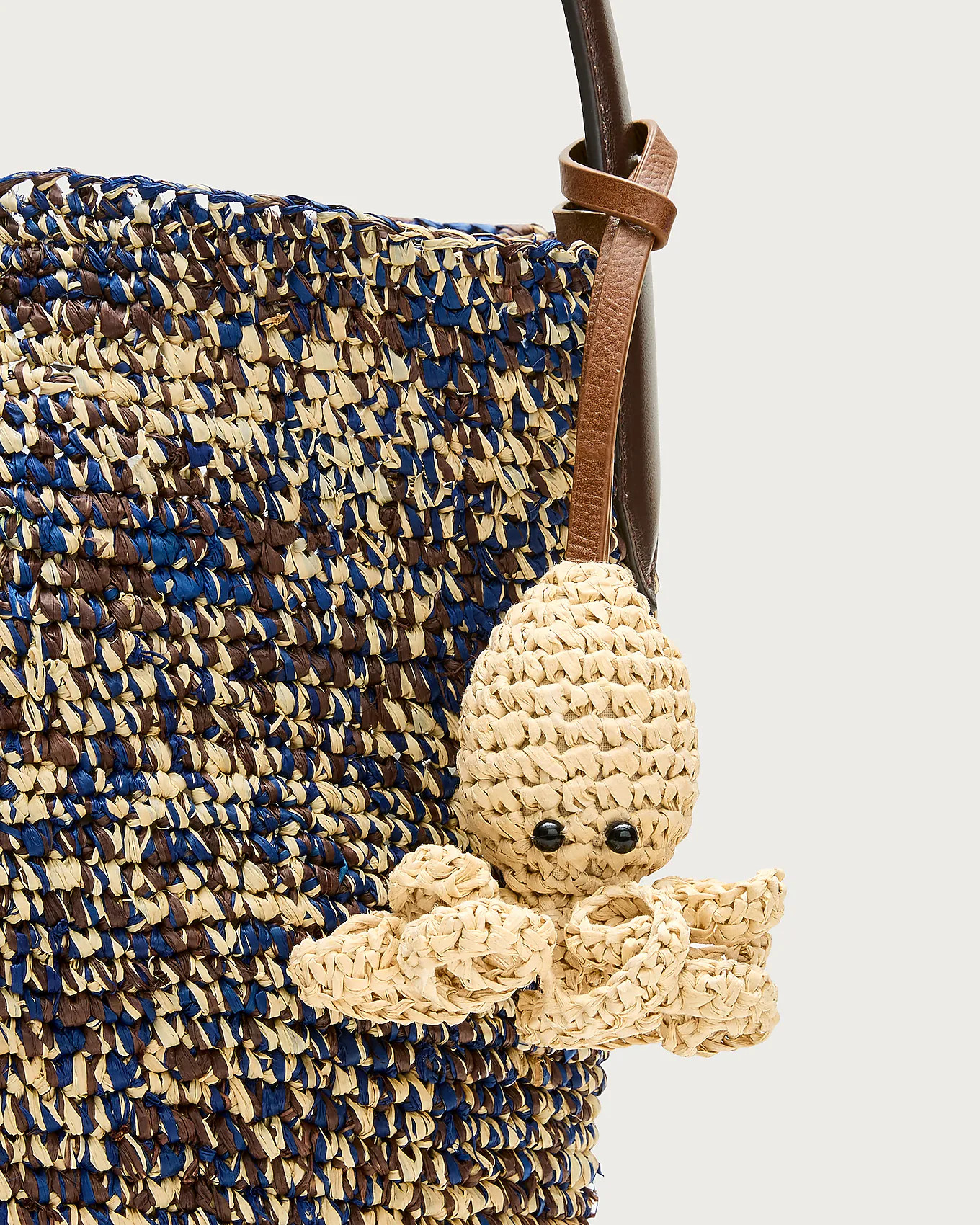 Handwoven raffia octopus bag charm | J. Crew US