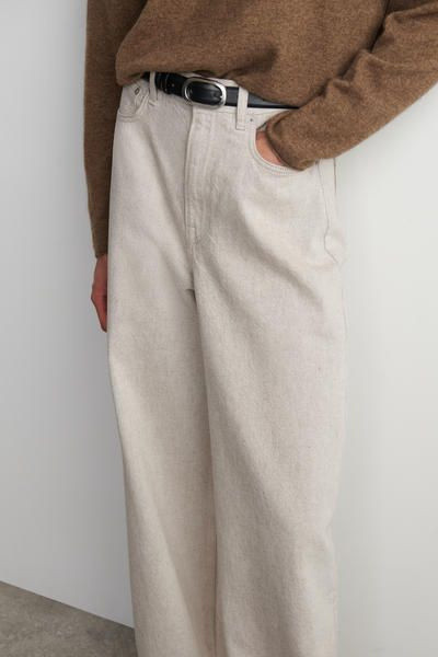 DIAL WIDE-LEG JEANS - LIGHT BEIGE | COS GB | COS UK