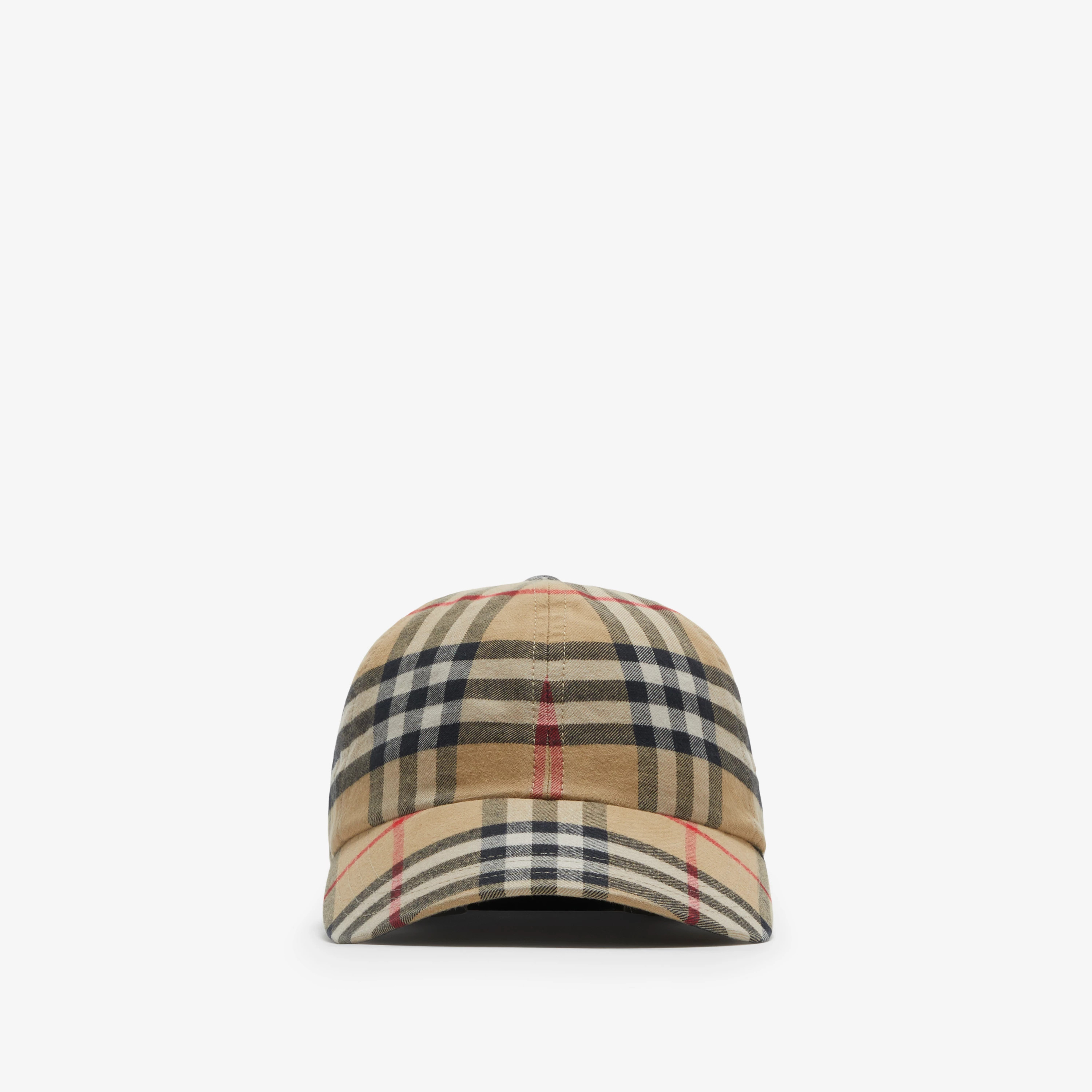 Check Cotton Baseball Cap in Archive beige | Burberry® Official | Burberry (US)