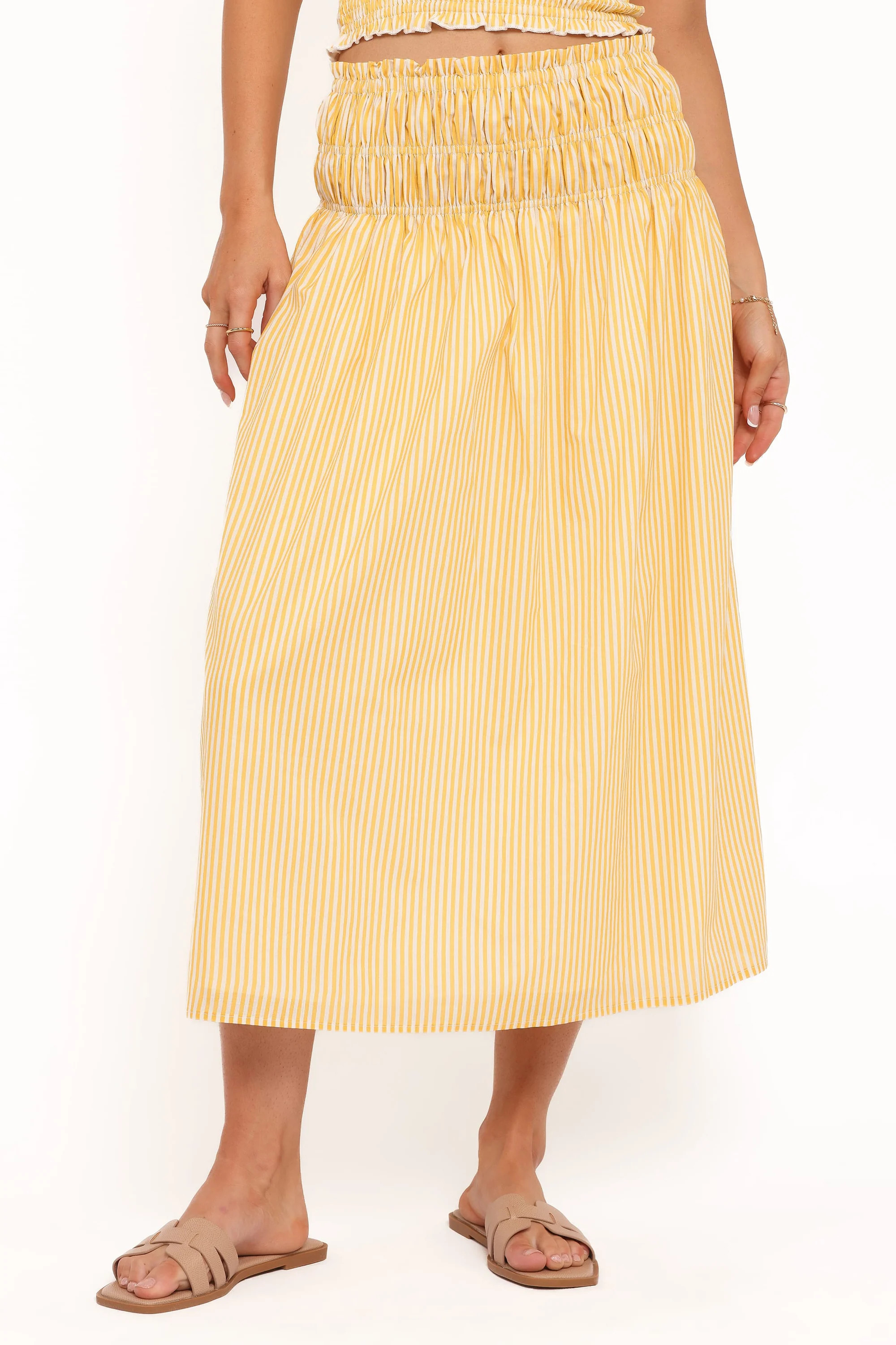 Salome Maxi Skirt - Mango Stripe | Petal & Pup (US)