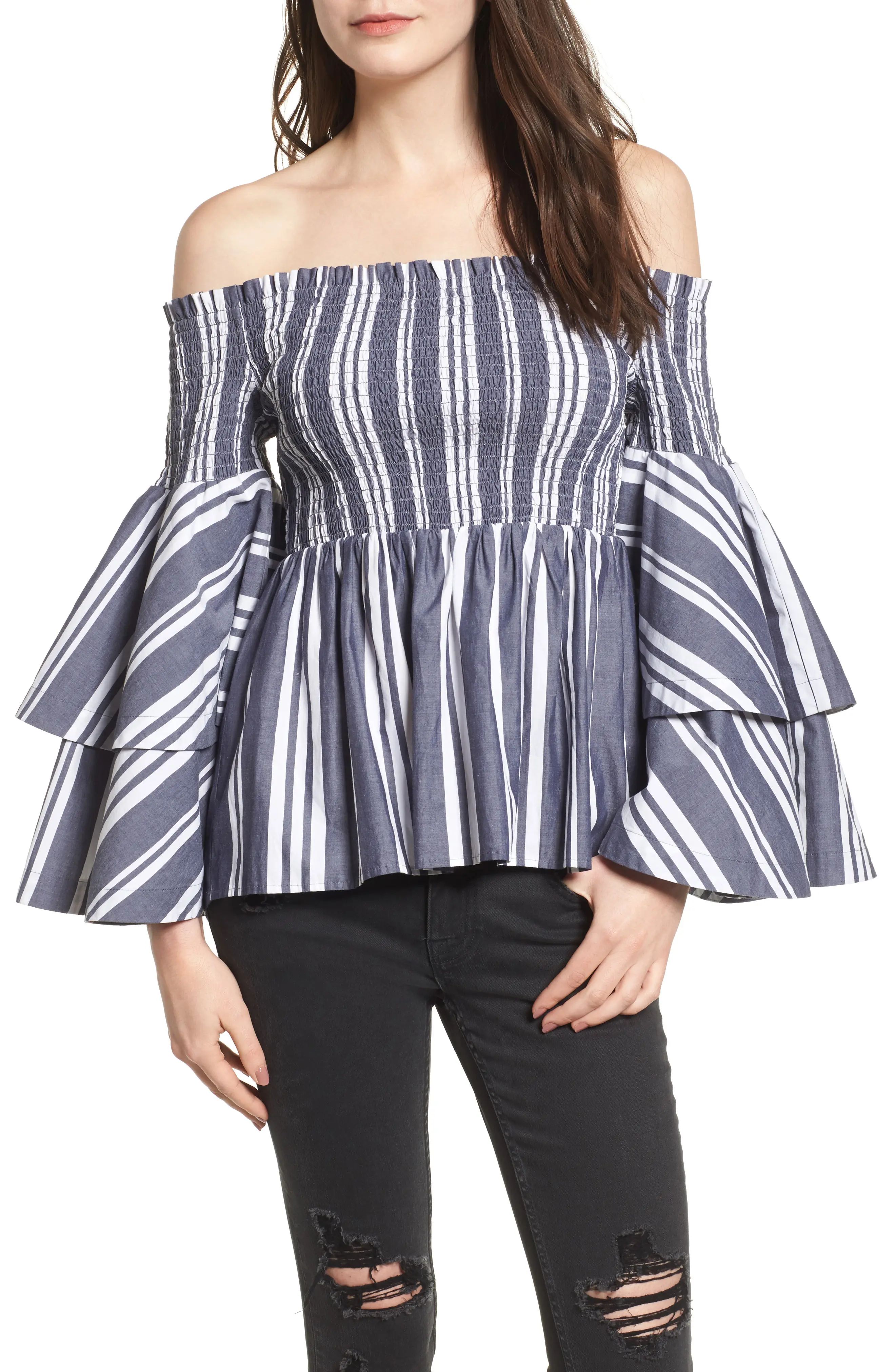 Ruffle Sleeve Off the Shoulder Top | Nordstrom
