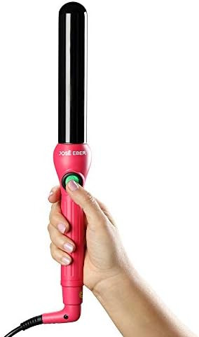 Jose Eber 25mm Clipless Digital Curling Iron Wand, Dual Voltage, Pink (Analog) | Amazon (US)