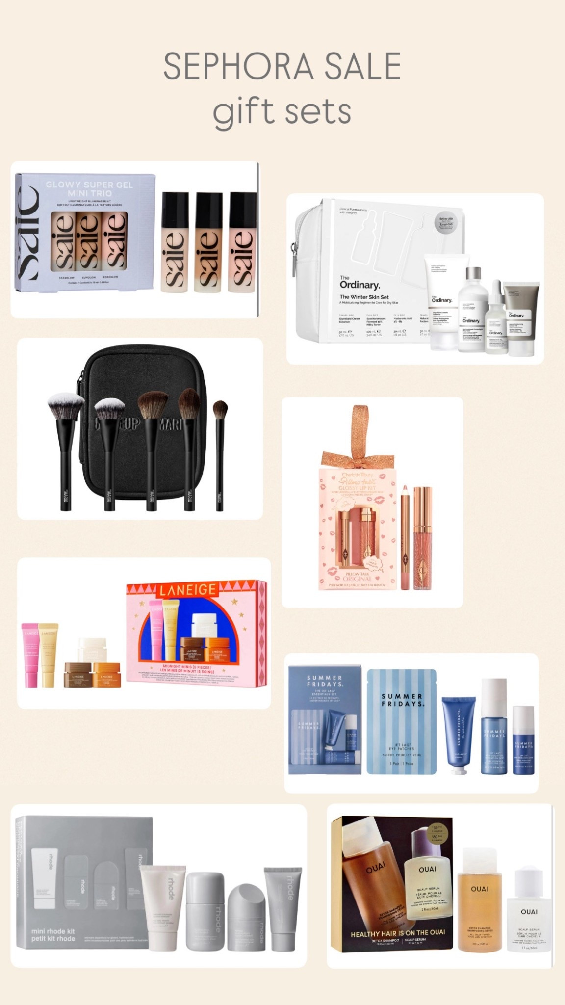 Sephora gift sets don’t miss! All of these are such great value and I chose the sets that I actually use the products! 



#LTKSaleAlert #LTKGiftGuide #LTKHoliday