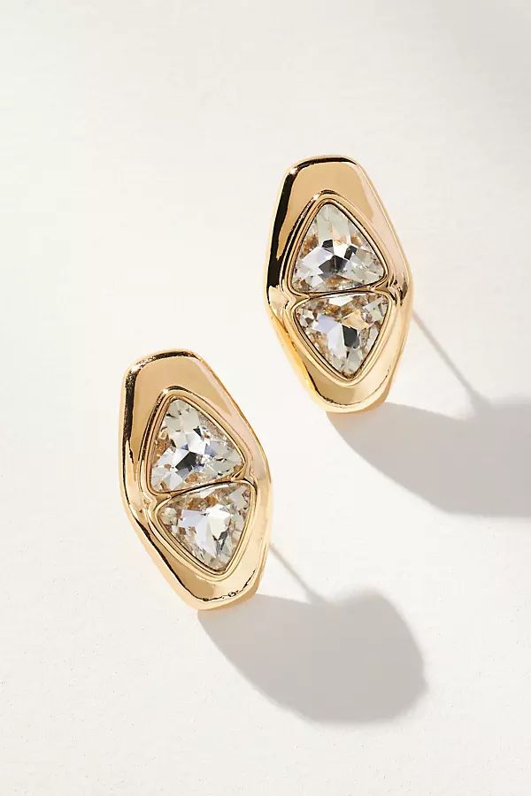 The Restored Vintage Collection: Double Crystal Post Earrings | Anthropologie (US)