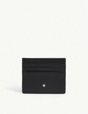 MONTBLANC Meisterstück grained leather card holder | Selfridges