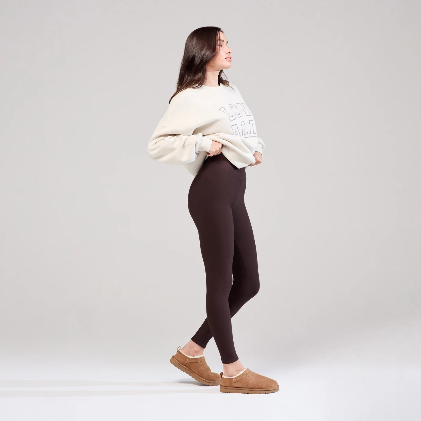 Winter Everyday High Waisted Leggings | Espresso Brown | LOVALL