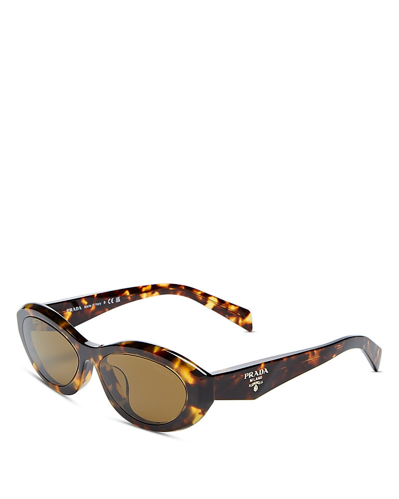 Prada Symbole Oval Sunglasses, 56mm | Bloomingdale's (US)