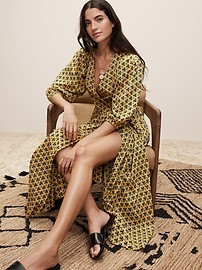 The White Lotus Cotton Wrap Dress | Banana Republic (US)