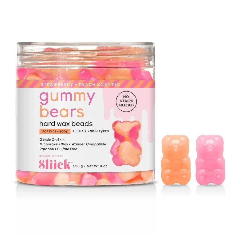 Sliick by Salon Perfect Gummy Bear Hard Wax Beads, At Home Waxing, For Face and Body, 8 oz | Walmart (US)