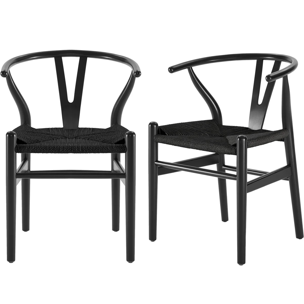 Soliel Solid Weave Wood Dining Chair (Set of 2) | Wayfair North America