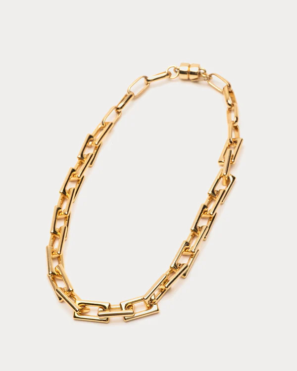 Moderna Rectangle Necklace - Gold | Frances Valentine