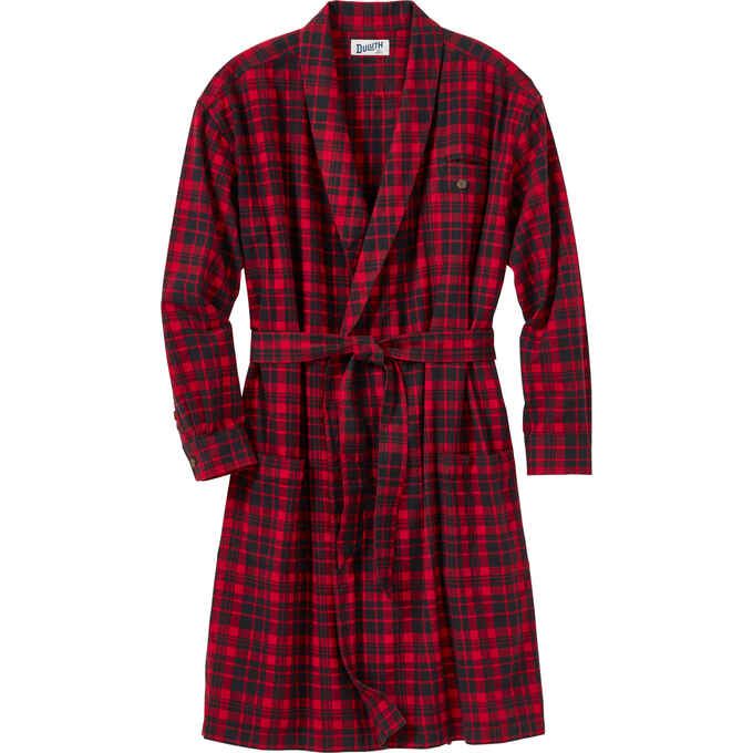 Men's Free Swingin' Flannel Robe | Duluth Trading Company