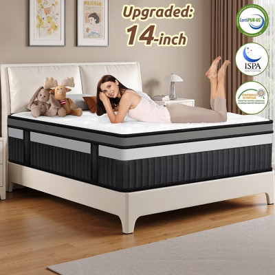 Queen Size Mattress, Medium Firm Memory Foam Spring Hybrid Mattress In A Box,Motion Isolation,Cool,Pressure Relief,Easy Shipping | Target