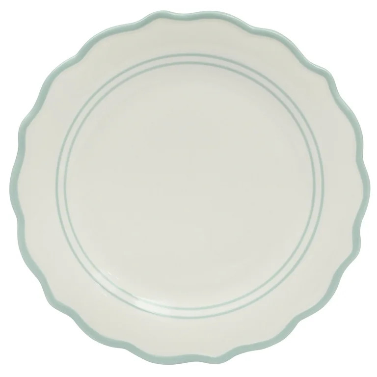The Pioneer Woman Ainsley 12-Piece Ceramic Dinnerware Set, Sage | Walmart (US)