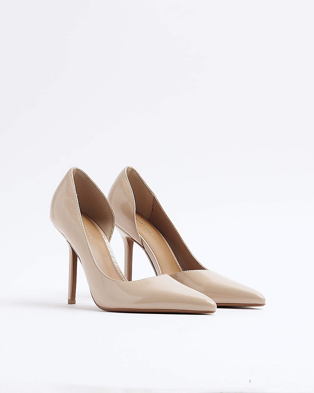 Beige Pointed Toe Court Heels | River Island UK & IE