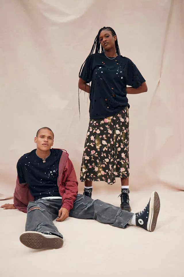 Urban Renewal Vintage Destroyed Oversized Tee | Urban Outfitters (US and RoW)