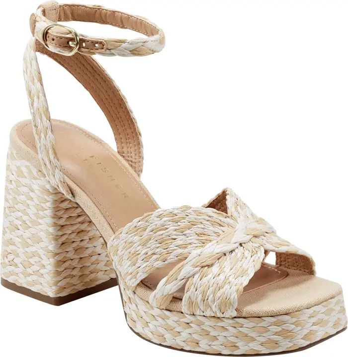 Janie Raffia Ankle Strap Platform Sandal (Women) | Nordstrom